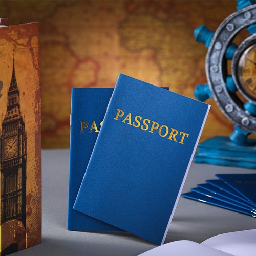 Blank Passport Notebook Bulk Play Passport Party Favors for Kids Fake Passpor... - Picture 6 of 7