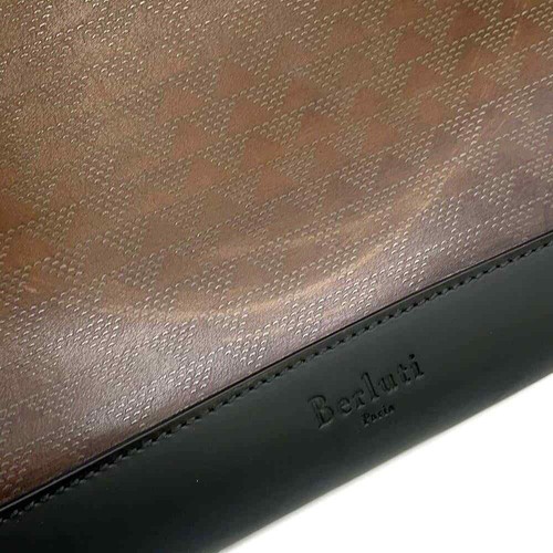 Berluti Pythagora Toe Jules Tote Bag Leather Brown/Black - Picture 6 of 15