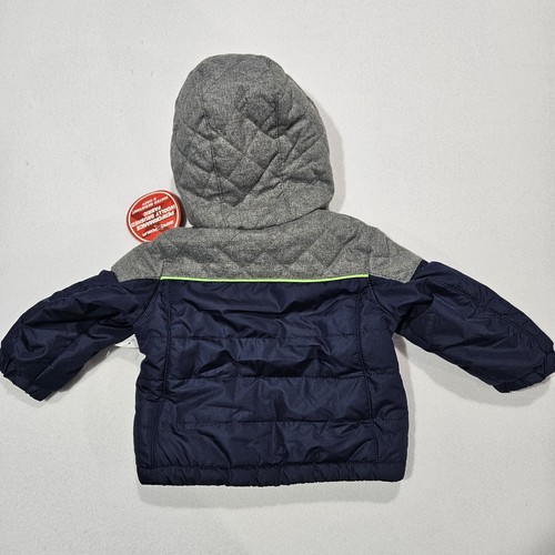 ZeroXposur Toddler Baby Boy Navy Blue 12M Hooded Sherpa Lined Midweight Jacket - Picture 6 of 11