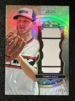 2013 Topps Triple Threads #TTUJR-CS2 Chris Sale #/36 GAME USED Relic White Sox