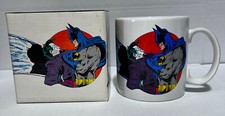 Batman vs The Joker 1989 Coffee Mug With Box DC Comics Applause Vintage