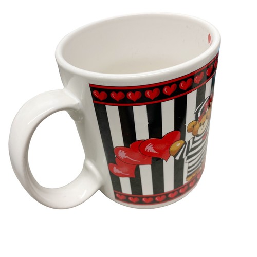 Enesco Lucy & Me Teddy Bear Mug Prisoners Of Love 1989 Vintage Collectable Cup - Picture 3 of 7