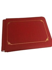 New Creative Memories 8 x 6 Red Strap Hinge Expansion Album 10 pages