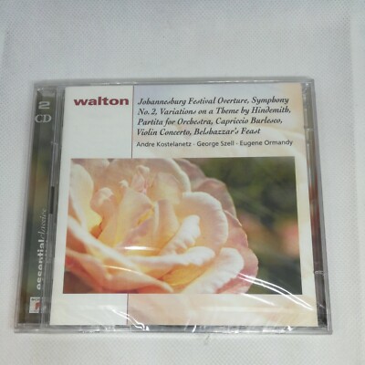 William Walton Essential Classics 2Cds Johannesburg Festival overture, Symph n2