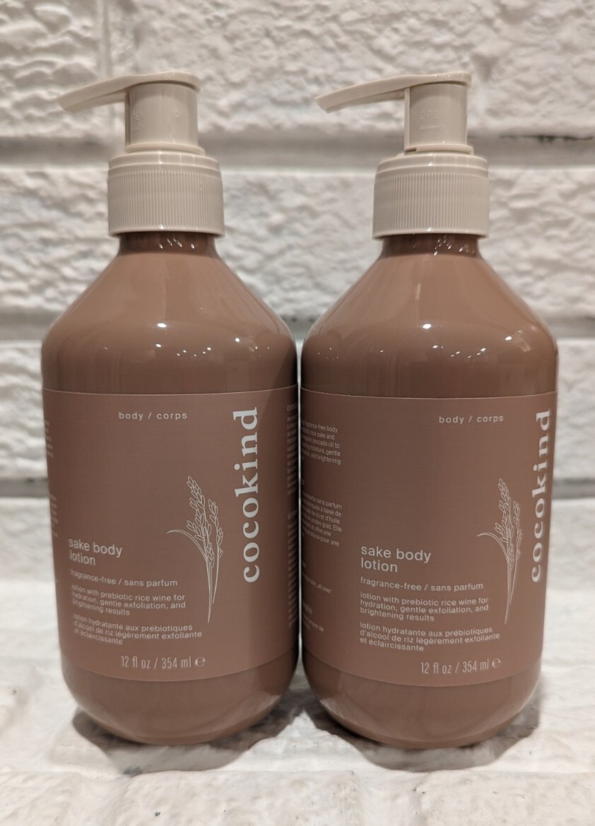Cocokind Sake Body Lotion FragranceFree 12oz 2 Pack Brand New eBay