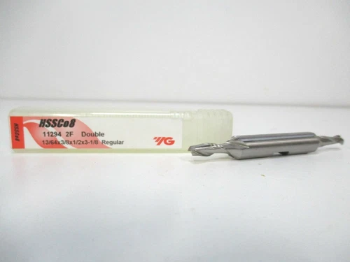YG-1 (11294) 13/64" x 3/8" x 1/2" x 3-1/8" OAL Cobalt Steel Square Nose End Mill