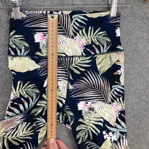 Cotton On Leggings Womens Small Multicolour Floral High Waist Capri Fitted 29008 - Picture 5 of 11