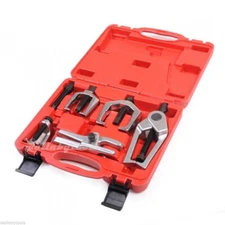 5pc Front End Ball Joint Service Tie Rod Tool Kit Set Pitman Arm Puller Remover