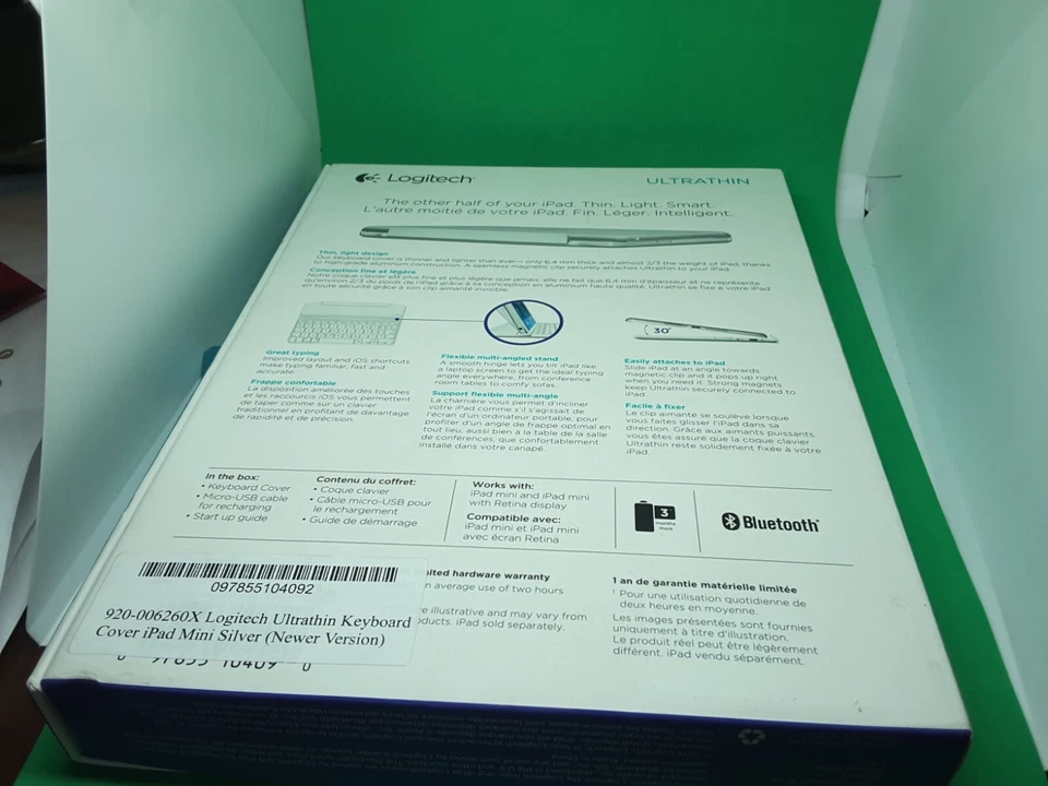 Logitech ultrathin keyboard cover for iPad Air/new/clip-on 920-006260x - Image 2 of 4