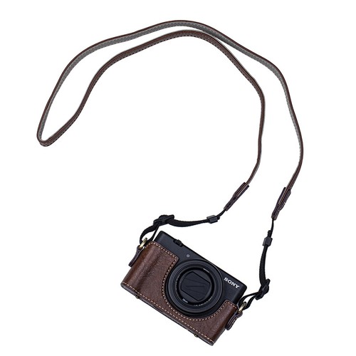 Media funda de cuero con cubierta base para el hombro para cámara Sony ZV-1 - Imagen 8 de 27