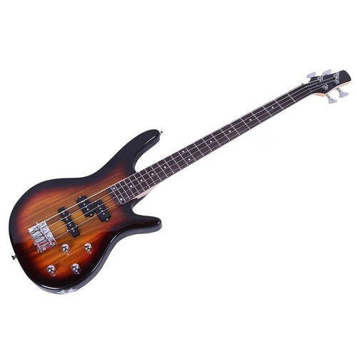 Unbranded Sunburst 4-String Electric Bass Guitar, Full Size, 24-Fret Fretboard - Picture 10 of 13