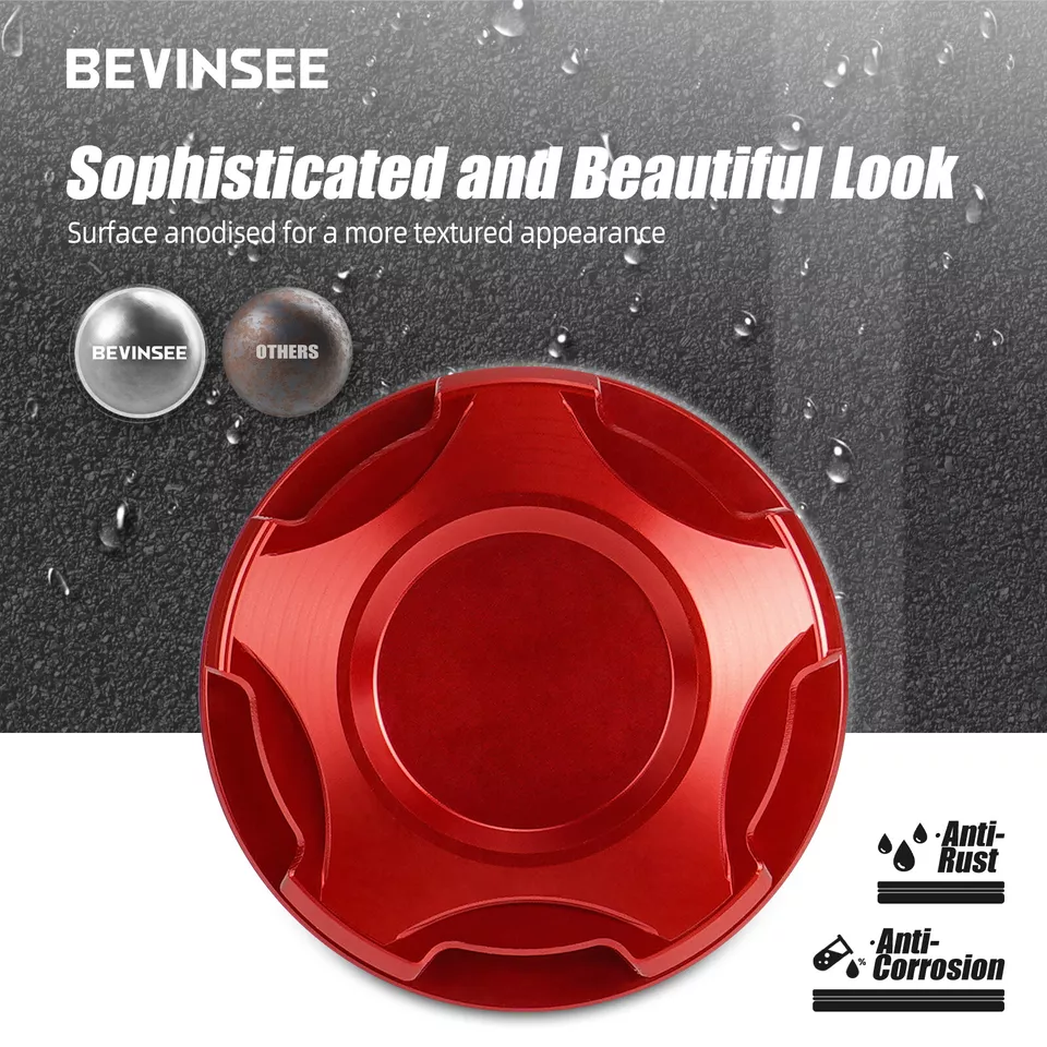 Oil Filler Cap Red 12180-31020 Replacement For Toyota 4Runner FJ Cruiser Tundra - Image 3 of 4