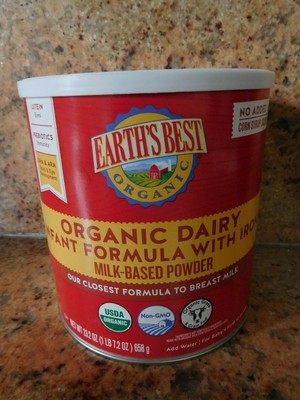 earth's best organic dairy infant formula
