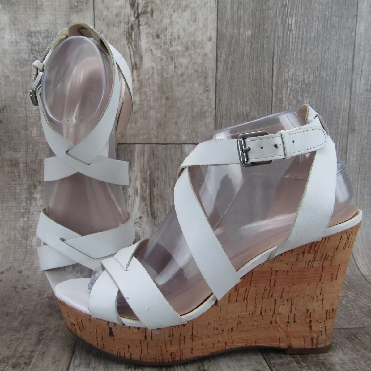 Franco sarto white sandals sales