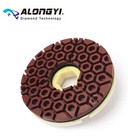 6"*7.5mm diamond edge grinding wheel back with snail clasp connection