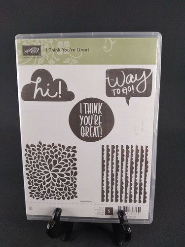 STAMPIN UP I THINK YOU’RE GREAT STAMP SET OF 5 STAMPS