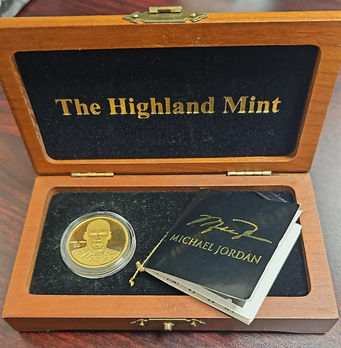 1995 Highland Mint Upper Deck NBA Chicago Bulls Michael Jordan 1