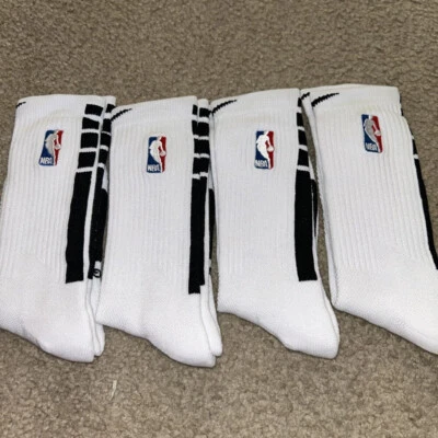 4x Nike NBA Elite DRI-FIT Socks Size L Moisture Wicking Basketball Socks New