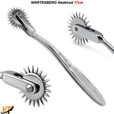 MEDSPO® Sensibilitätsrad nach WARTENBERG Nadelrad Diagnostik Nervenrad Massagegerät 17cm