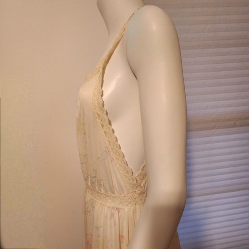 Vintage Miss Elaine 2pc Peignoir Silky Nightgown and Robe Set Sexy Lingerie S M - Picture 12 of 13