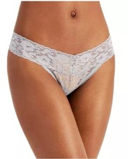 I.n.c. International Concepts Lace Thong Underwear Lingerie, Dark Mist Gray XXL