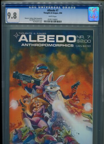 Albedo #7 CGC 9.8 (1986) Thoughts & Images White Pages Highest Grade - Picture 1 of 3