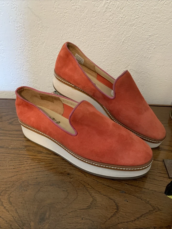 Softwalk Westport S2011-840 Mujer Naranja Gamuza Mocasín Zapatos Planos EE. UU. 7 (38) Foto 3 de 4