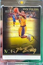 2019-20 Noir Nick Van Exel Spotlight Signatures On Card Holo Gold Auto /125 SP