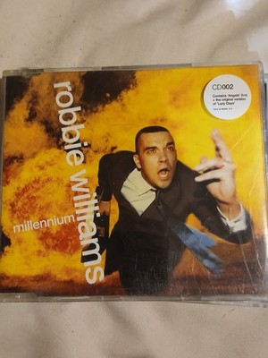 ROBBIE WILLIAMS Millennium w/ RARE TRK & ANGLES LIVE CD Single USA Seller