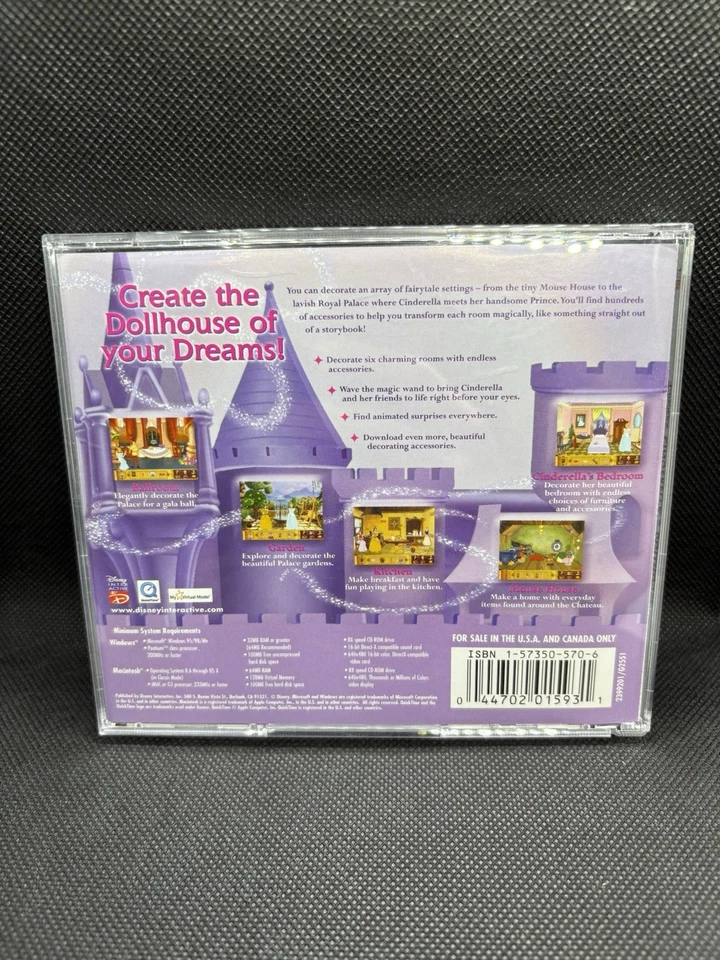 Disney Cinderella's Dollhouse (PC) Rated E, Create Dreamhouse Dollhouse - Image 4 of 4