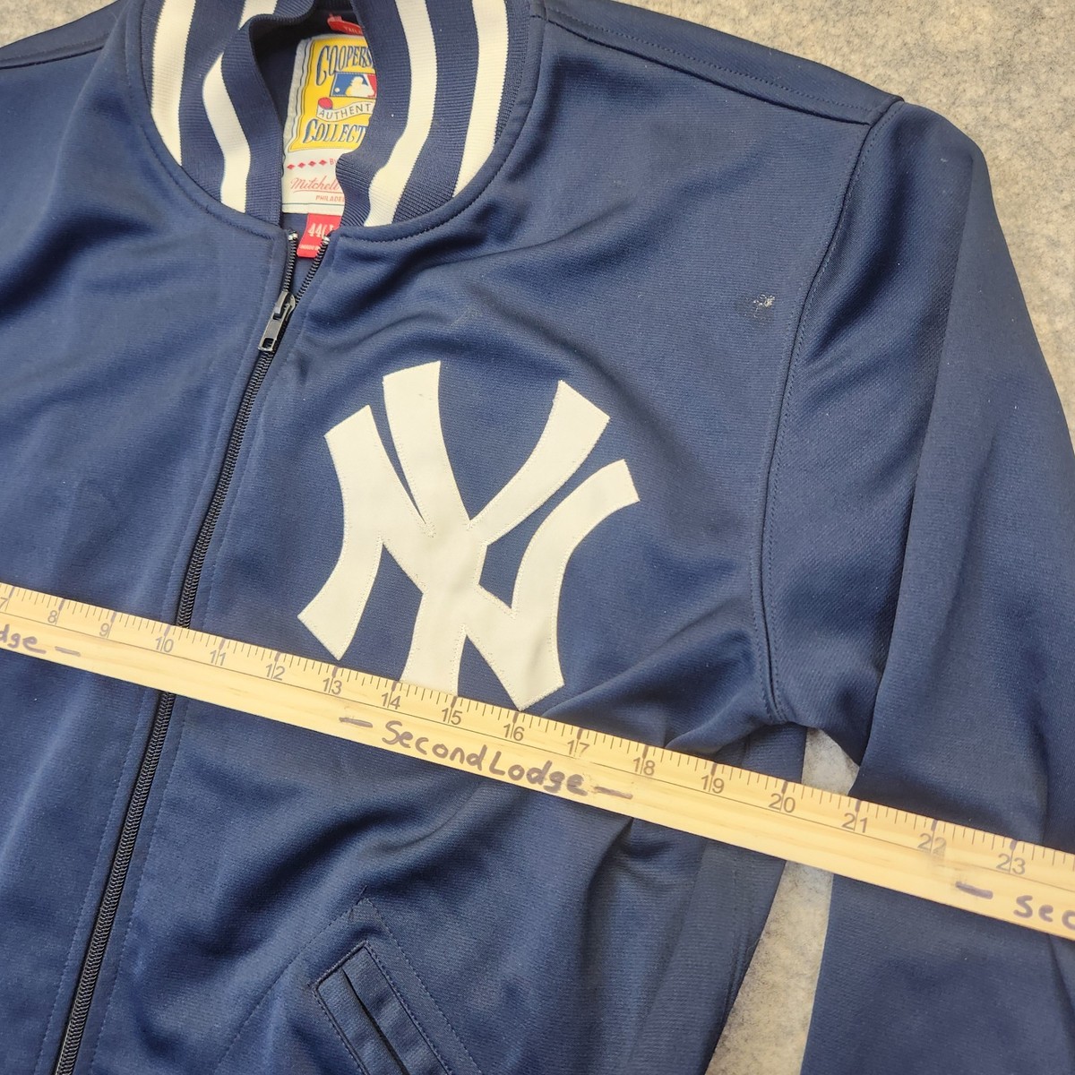 ウェア Mitchell &amp; Ness - Mitchelle&amp;Ness Jacket NY Yankees 1988 mens-navy-new-york-yankees-