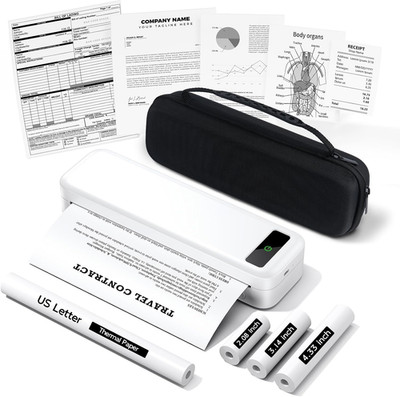 Impresora Portatil Inalambrica Bluetooth A285M Termica Sin Tinta Estuche Rollos