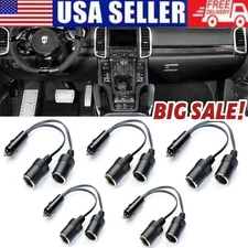 Dual Car Cigarette Lighter Splitter Charger Lot Socket Adapter 12v Auto Outlet