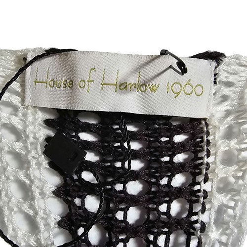 Cardigan donna House of Harlow 1960 taglia unica all'uncinetto drappeggio maglia scialle nuovo senza etichette - Foto 5 di 7