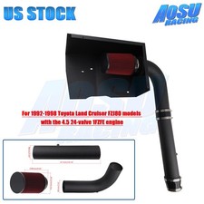 Cold Air Intake Kit Black Pipe For 92-98 Land Cruiser FZJ80 1FZ-FE engine 4.5 24
