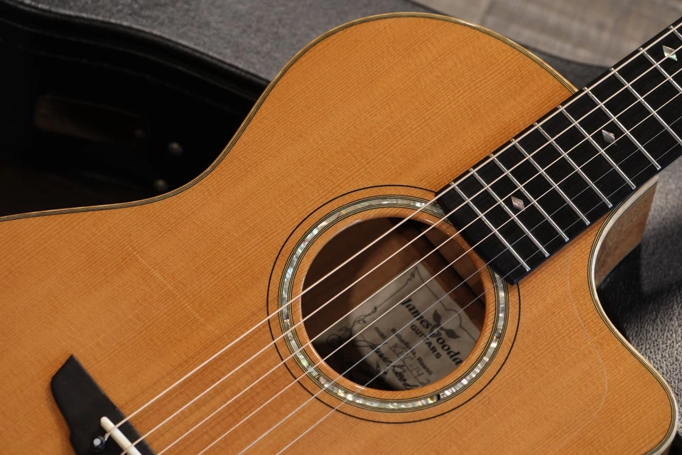 James Goodall KPC-14 14-Fret Hawaii Koa Parlor Acoustic Guitar Natural + HSC - Image 2 of 4