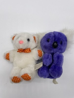 80s Cedar Fair for Cedar Point Stuffed White Bear, Koala Purple Plushes