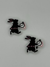 Alice In Wonderland- 2pc Shoe Charms croc decoration
