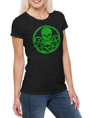 Hydra Vintage Logo III Damen T-Shirt Nick TV Seargent Avengers Shield Fury Hydra