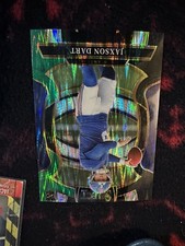 2025 Panini Select - Concourse Jaxson Dart #93 Black & Green Shock Prizm (RC)