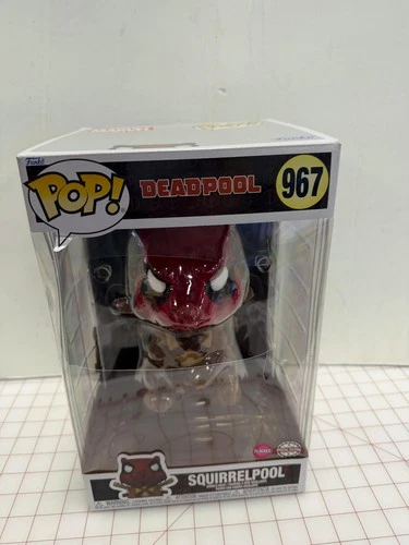 Funko Pop Jumbo Flocked Deadpool Squirrelpool Exclusive #967 NEW DMG PKG #F1
