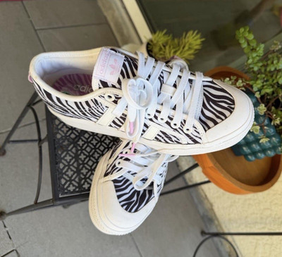adidas Originals Jeremy Scott Zebra Low Top Lace-Up Sneakers