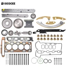 Timing Chain Kit & Cylinder Head Gasket Bolts for 2010-2017 GMC Chevy Buick 2.4L