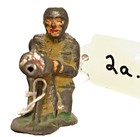 Barclay Antique Lead Toy Soldier, Machine Gunner, Kneeling, Short Stride 2a Rare — photo 1