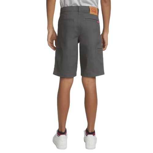 Levi's Shorts Boy’s Cargo Straight Fit Adjustable Waist Gray Size 6 NWT - Picture 9 of 9