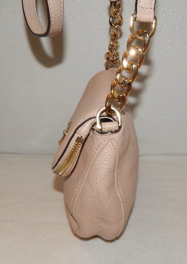 Michael Kors Bolso de Mano Cartera Bedford Solapa 38H6XBFC2L Rosa Rubor Bandolera Cuero Foto 4 de 4