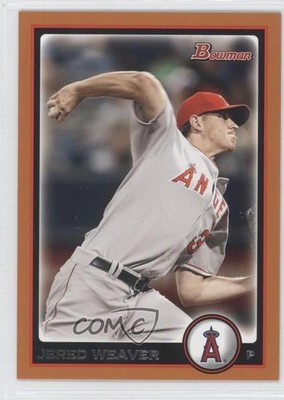2010 Bowman Orange 39/250 Jered Weaver #47 2u6