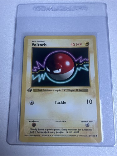 Juego Base Voltorb 1ª Edición 67/102 WOTC Pokemon 1999 Casi Nuevo - Imagen 1 de 11