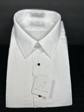 NEIL ALLYN Mens Tuxedo Shirt, White, 2XL 32/33 Style 937-070 Black Buttons