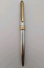 Montblanc Meisterstuck Solitaire Sterling Silver Pinstripe Ballpoint Pen
